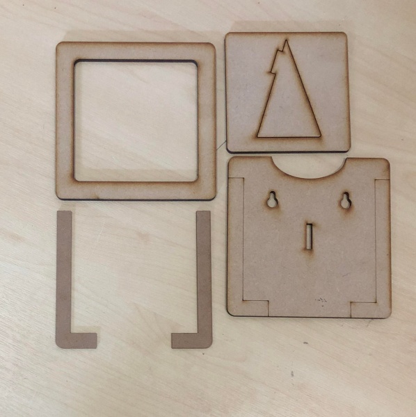 Square Freestanding Frame MDF Blank Kit