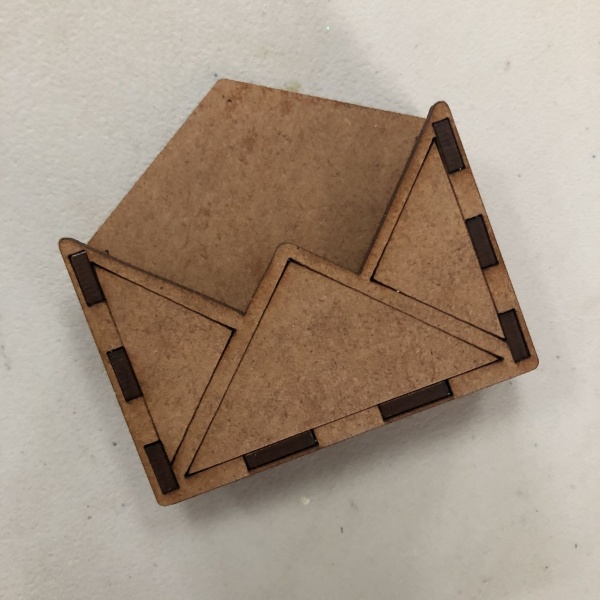 6 X Mini Envelope Box (2mm, Card Topper Sized)