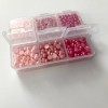 Pink Compact Faux Pearl Box