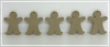 Gingerbread Man Bunting - 5 Pieces