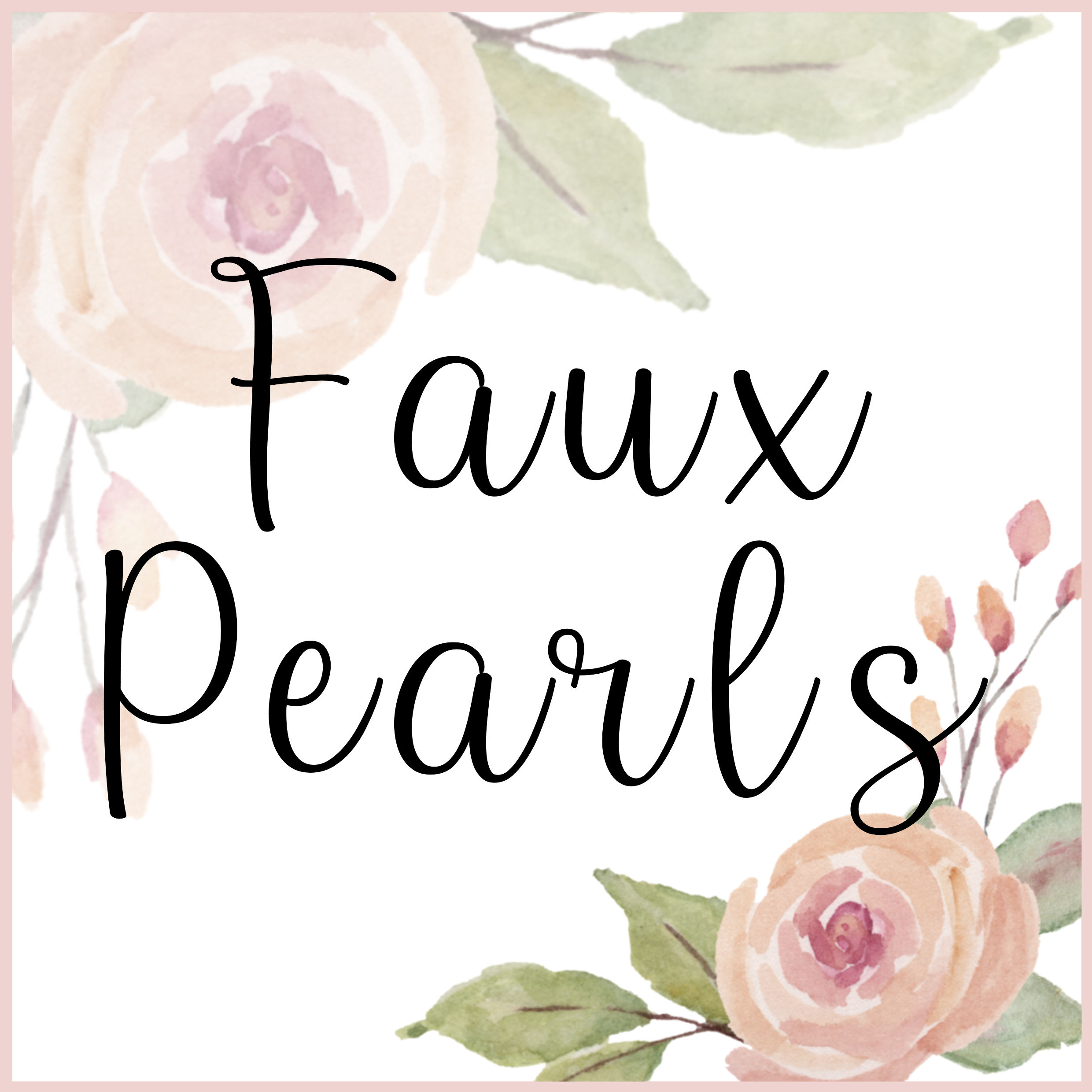 Faux Pearl Embellishments