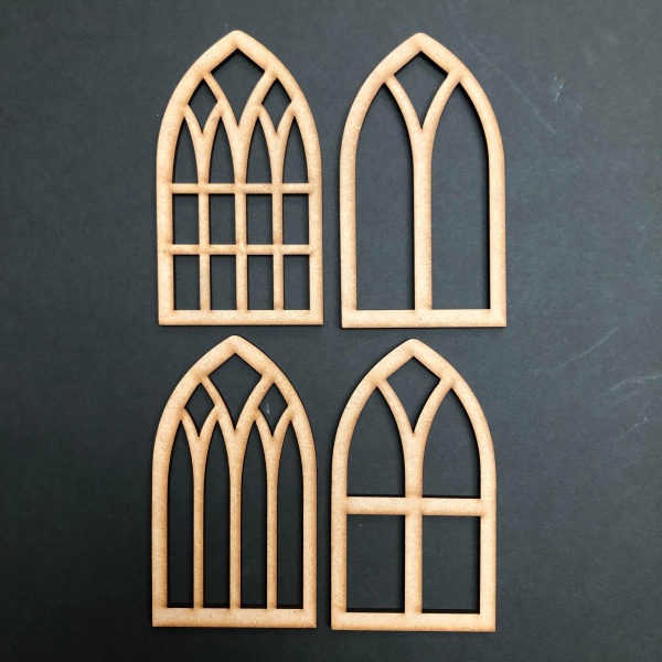 Cathedral Window Embellishment (Set of 4)
