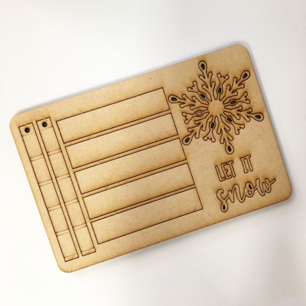 Snowflake Mini Pallet Art Kit