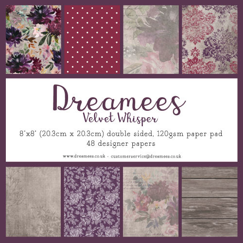 Velvet Whisper 8x8 Paper Pad