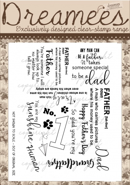 Father's Day Sentiments A5 Stamp Set