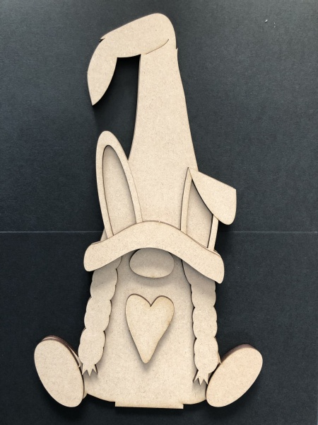 Female Bunny Gnome Layering Artboard Kit