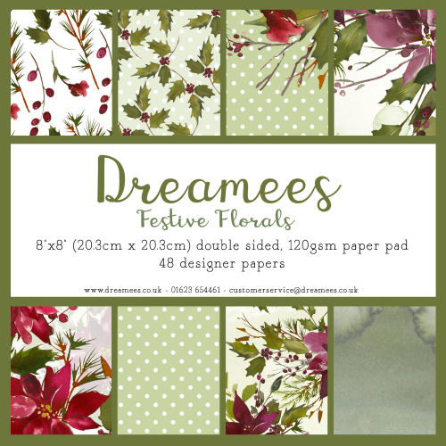 Dreamees Festive Florals Paper Pad