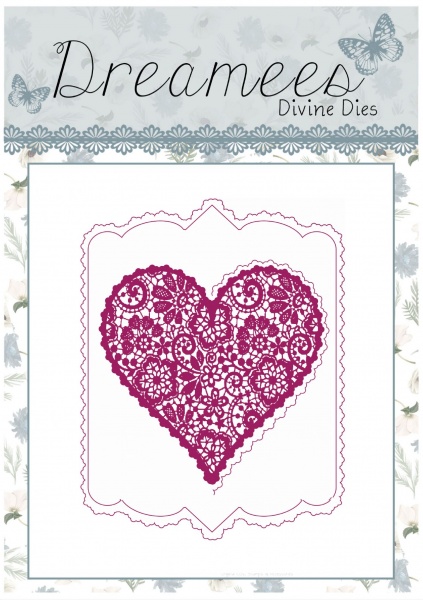 Floral Heart Designer Gatefold Card Die Set