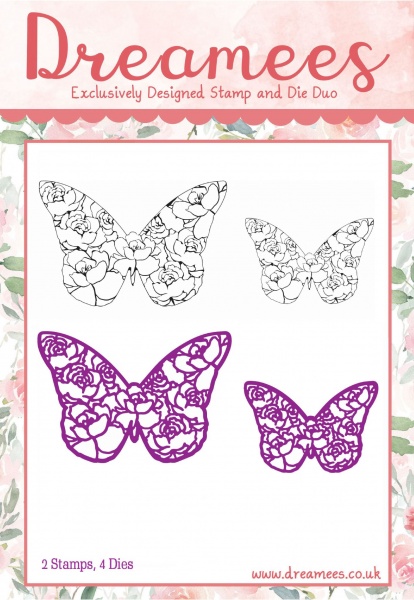 Fluttering Butterflies Interchangeable Duo (Rose)