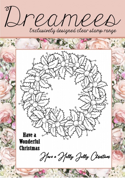 Holly Jolly Wreath A5 Stamp Set
