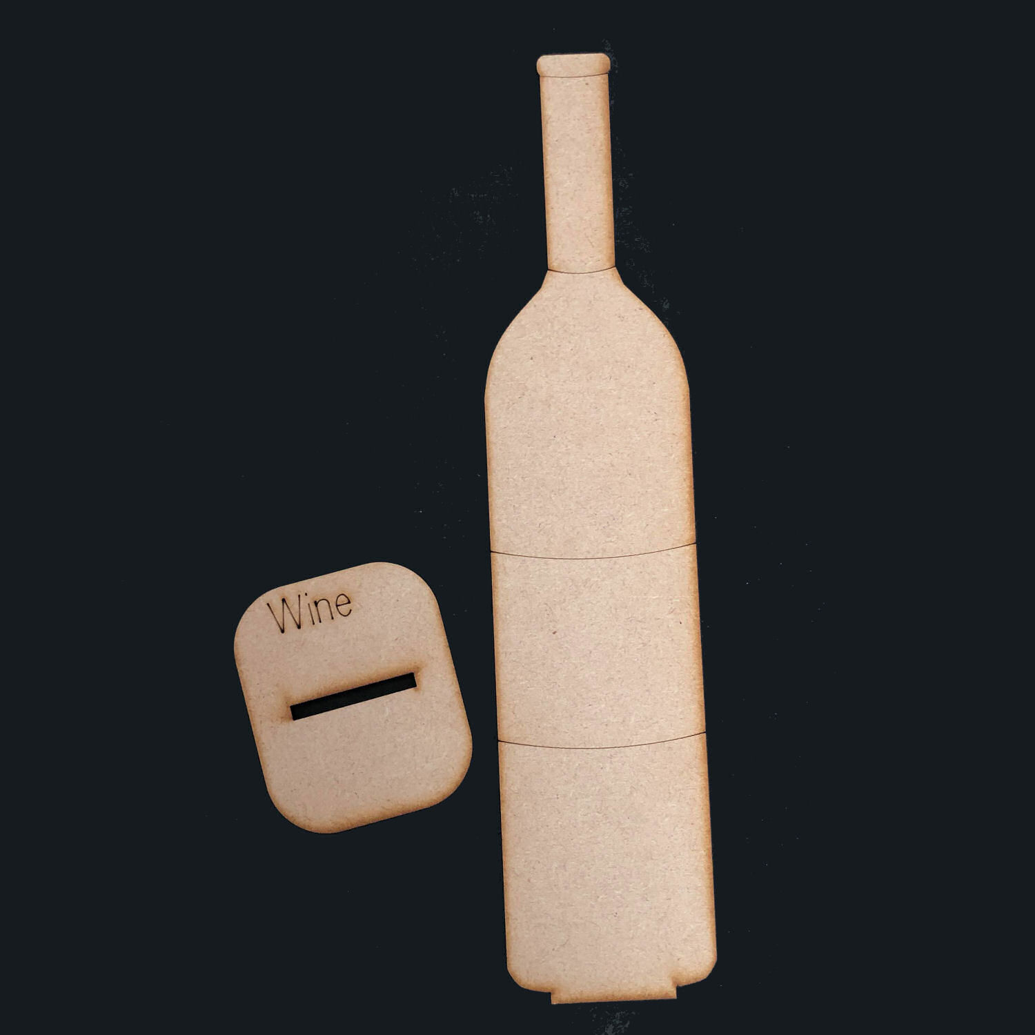 Wine Bottle Artboard MDF Dreamees