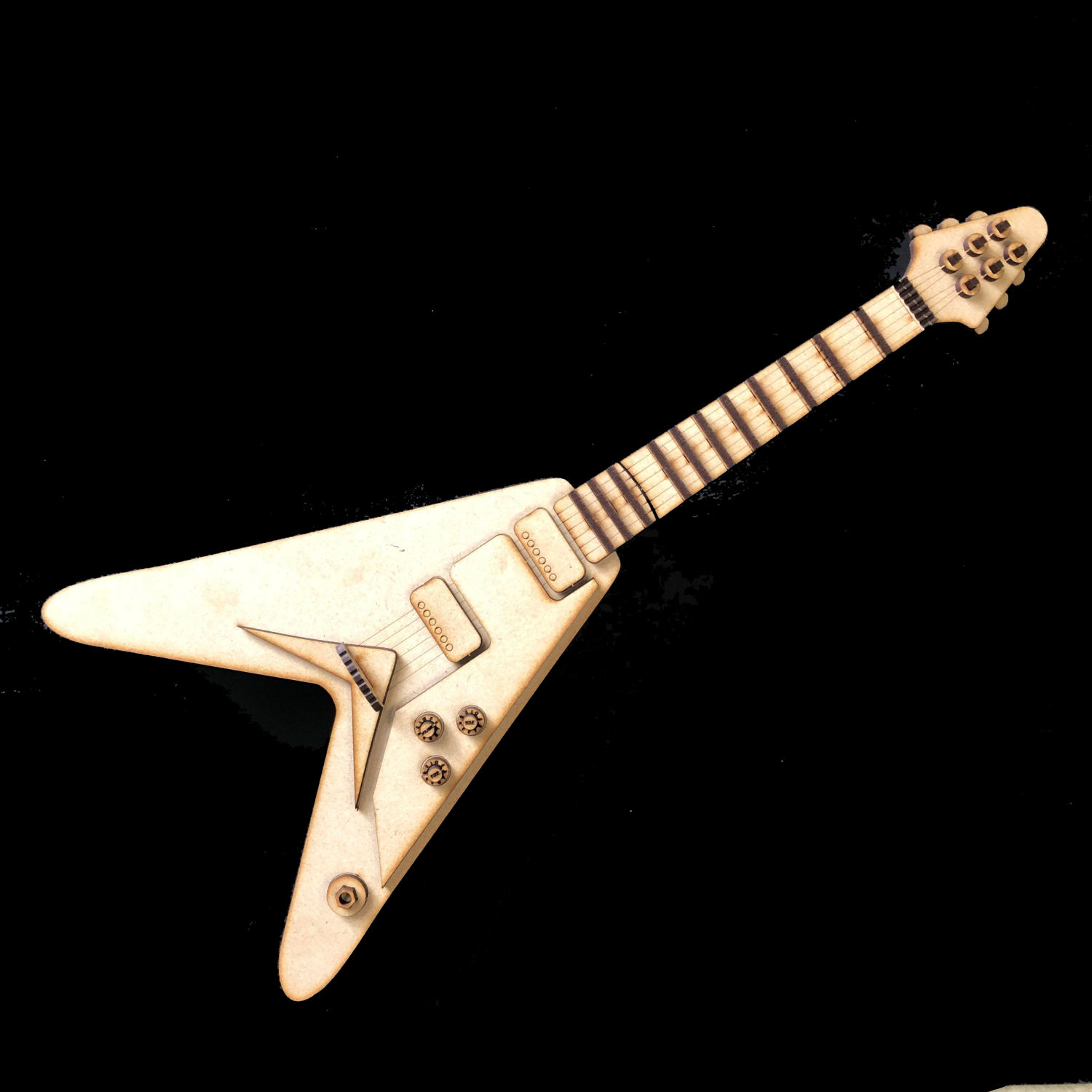 3D Flying V Guitar MDF Kit Dreamees