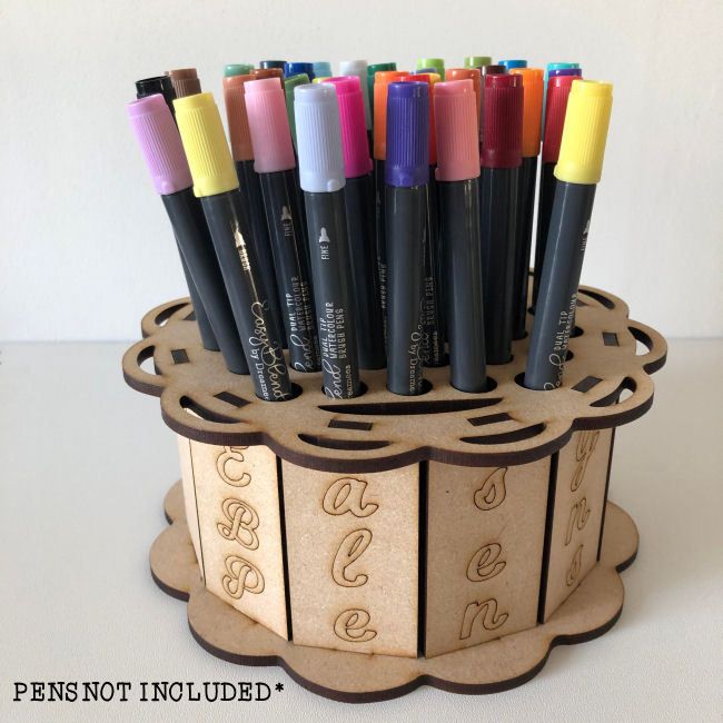 Circular MDF EasyBlend Pen Storage Dreamees