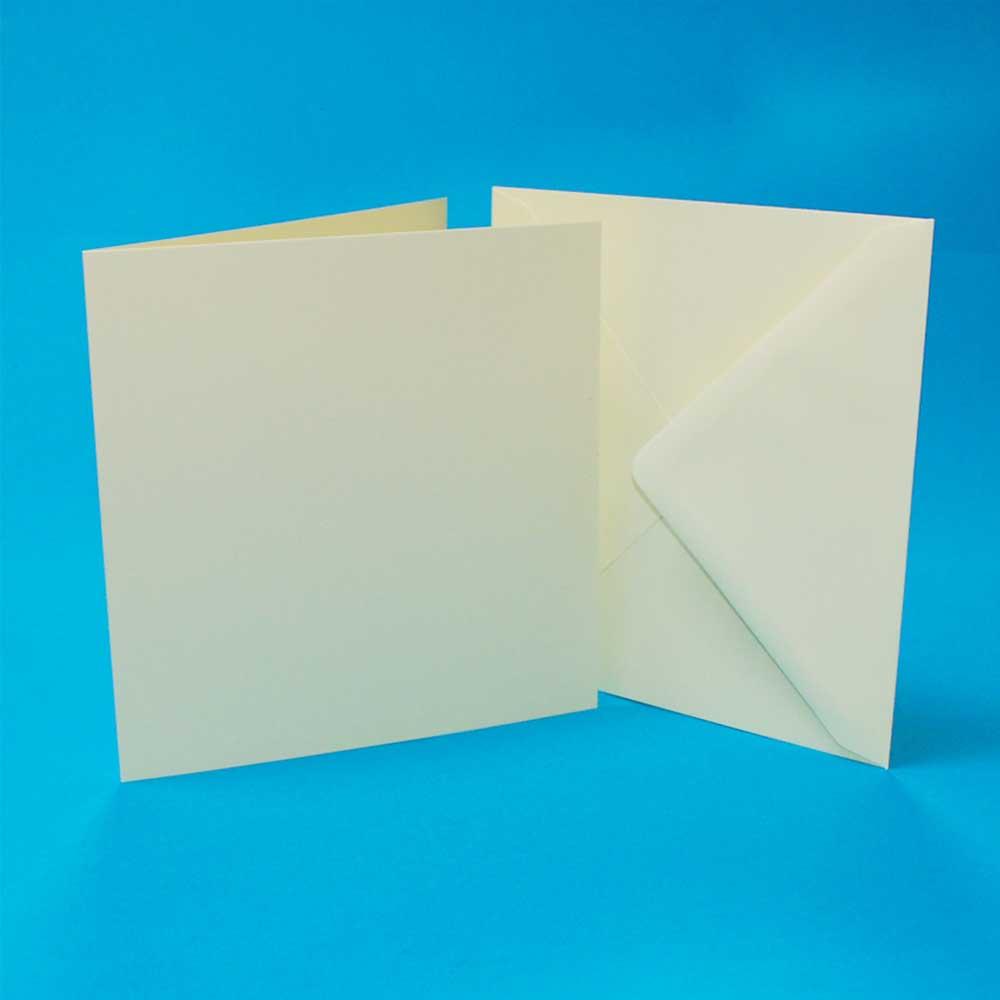 5x5 Cream Card Blanks and Envelopes