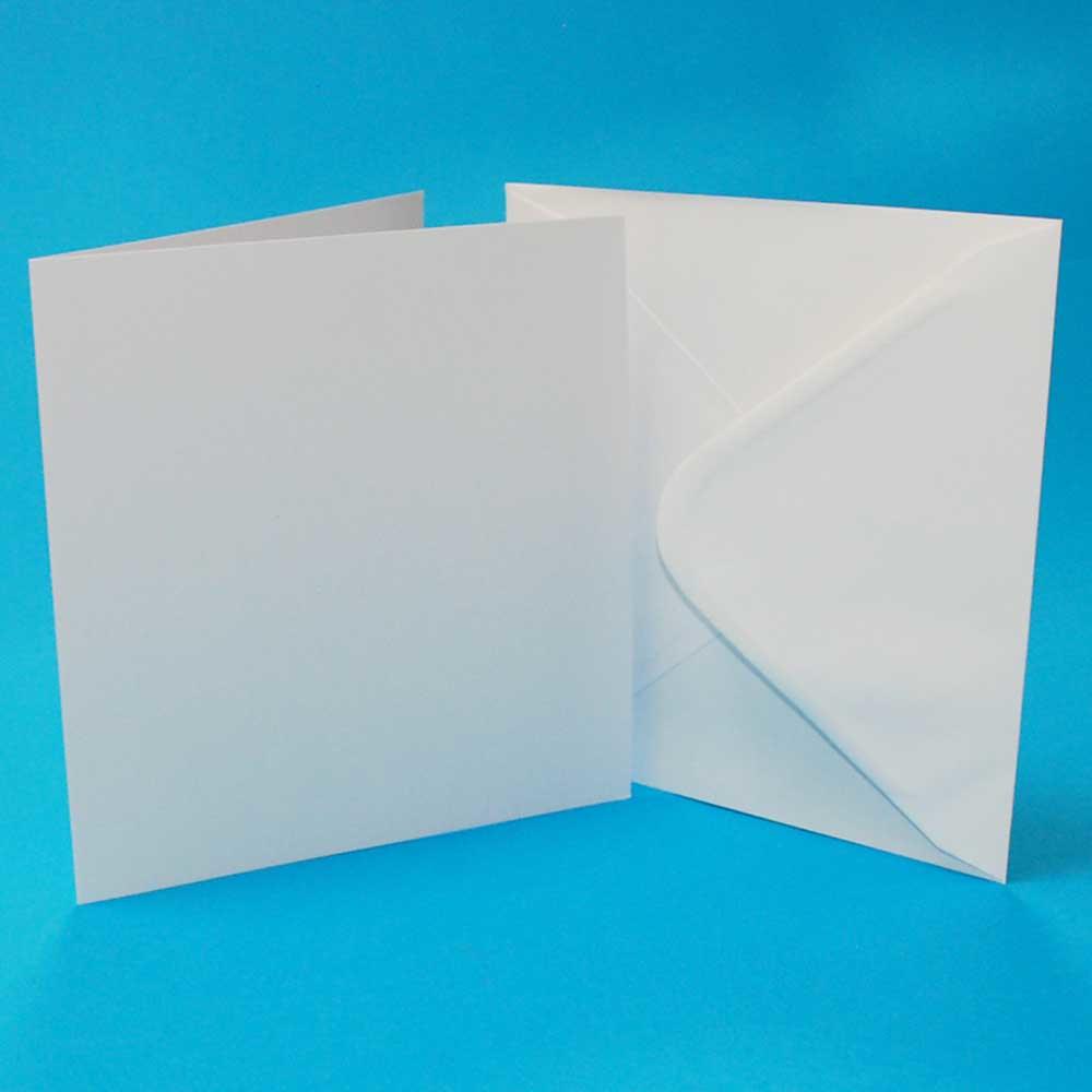 6x6 White Card Blanks and Envelopes
