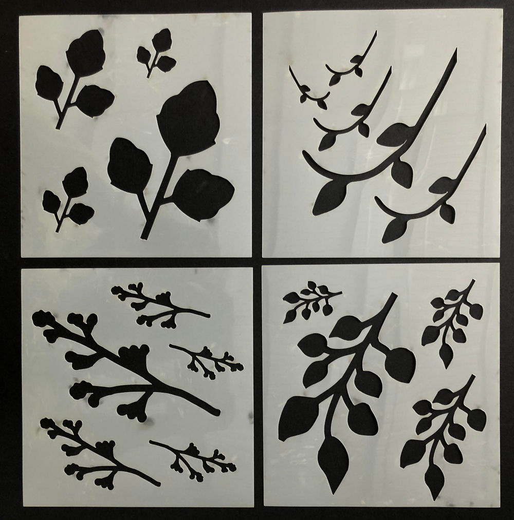 Flower Shapes Stencil Collection (Set 9)