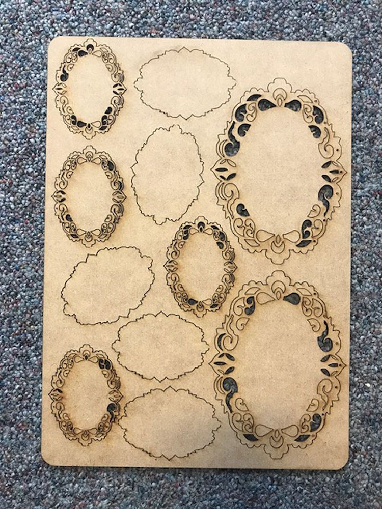 Cameo A4 Lasercut Embellishment Sheet - Dreamees