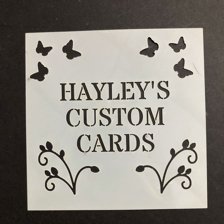 Custom Cards Stencil (Personalised)