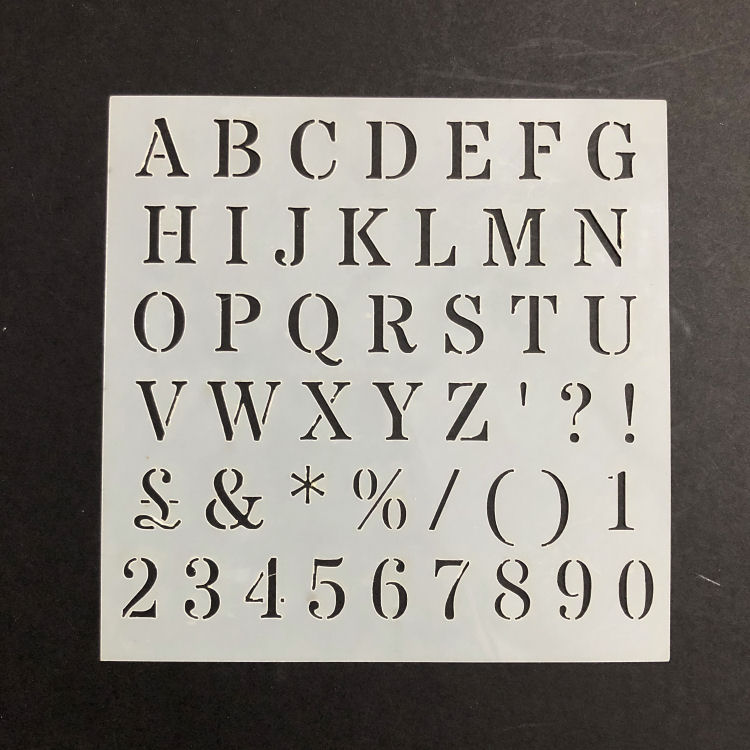 Alphabet Stencil (Varients)
