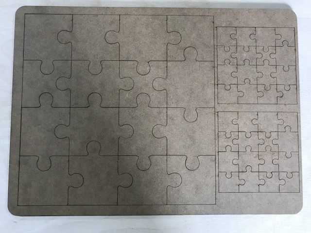 Jigsaw A4 Lasercut Embellishment Sheet