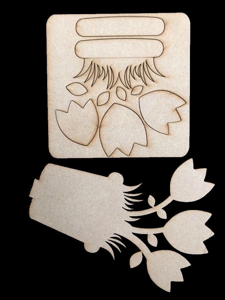 Layering Flower Pot (Tulips) Artboard Dreamees