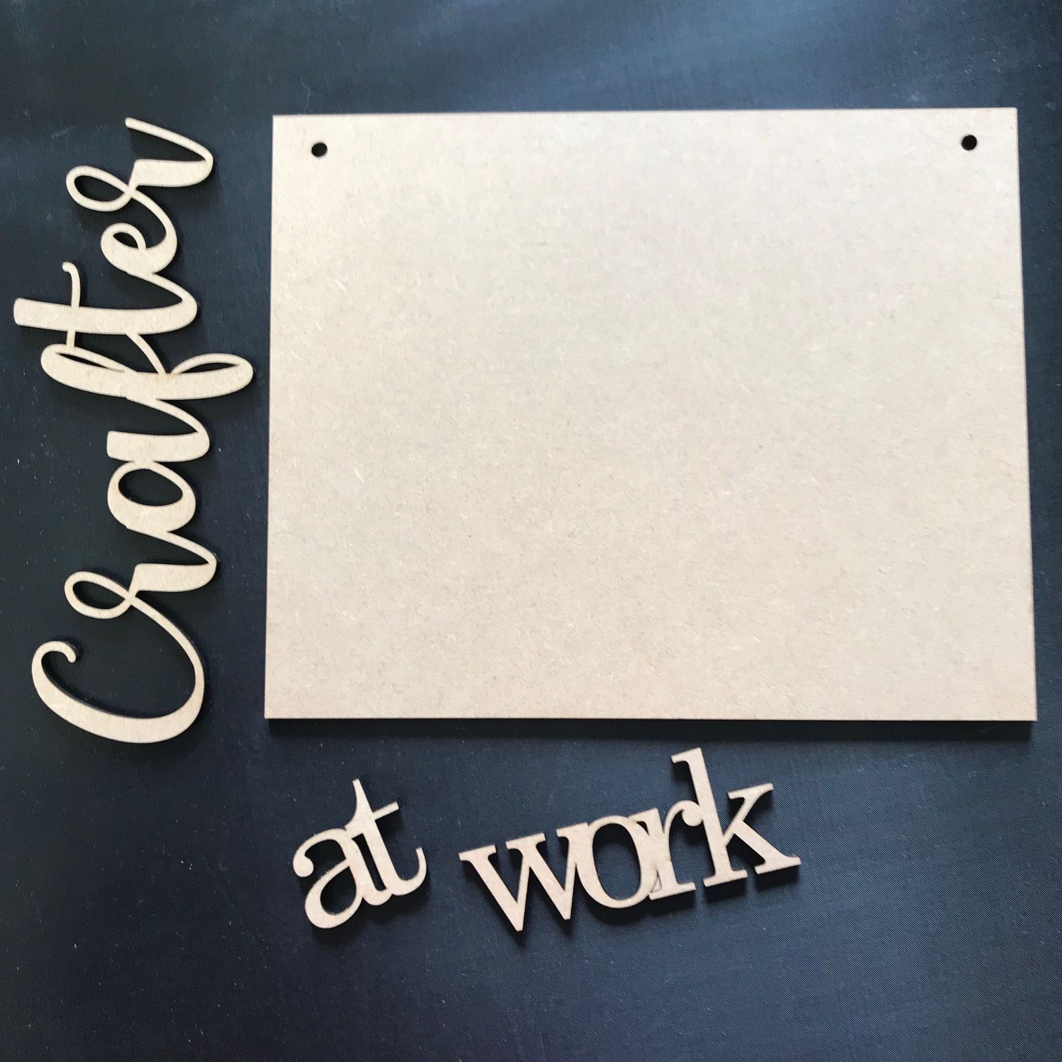Crafter at Work Rectangle Sign