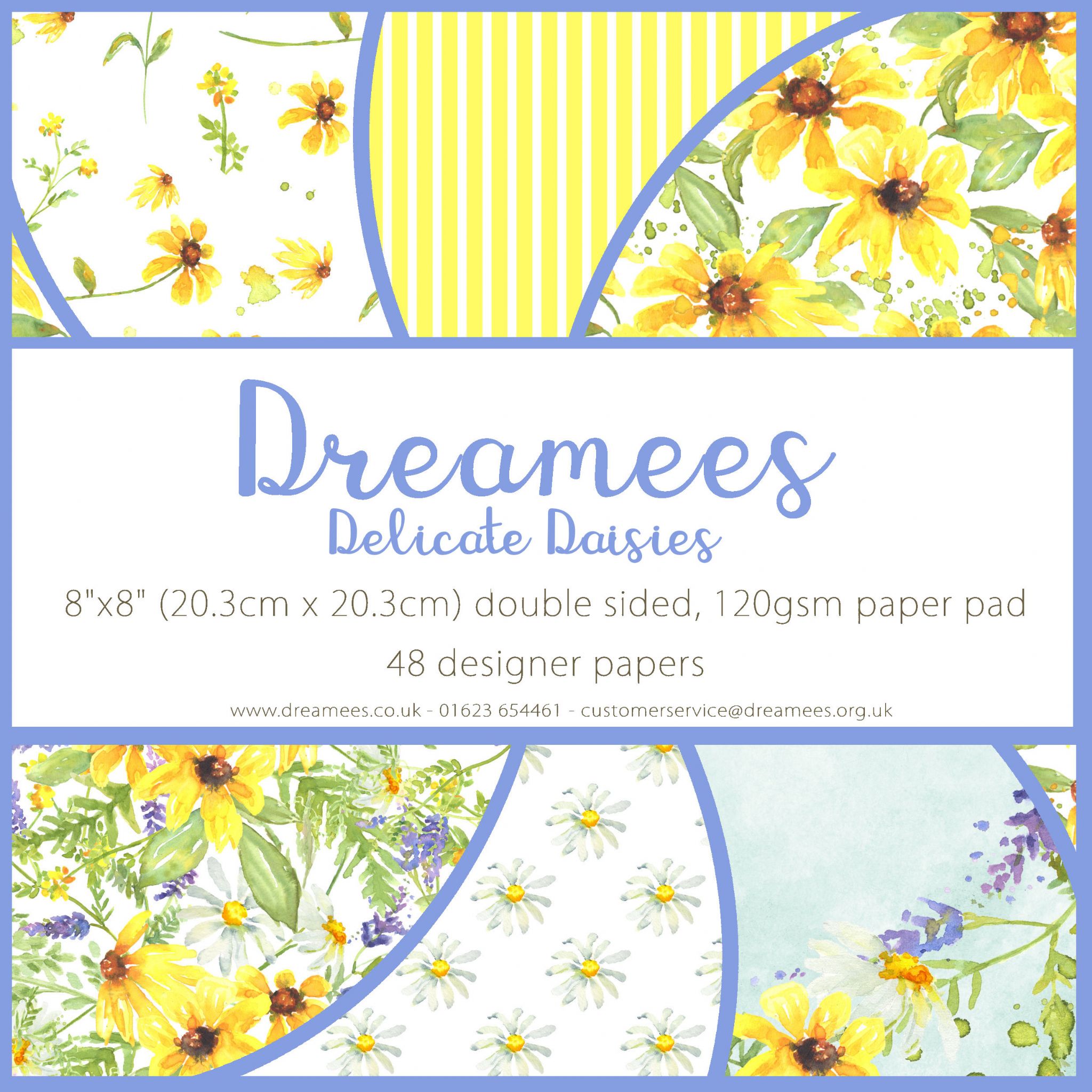 Dreamees Delicate Daisies 8x8 Paper Pad