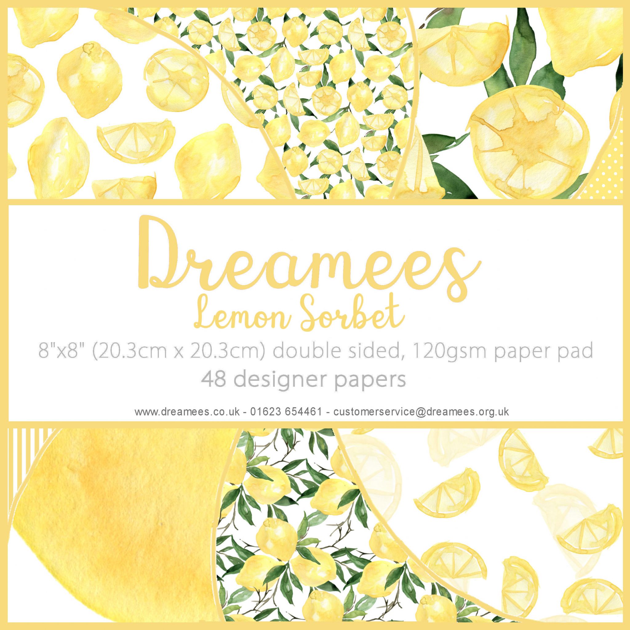 Dreamees Lemon Sorbet 8x8 Paper Pad