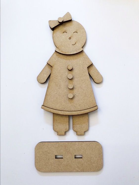Gingerbread Woman Layering Artboard Kit