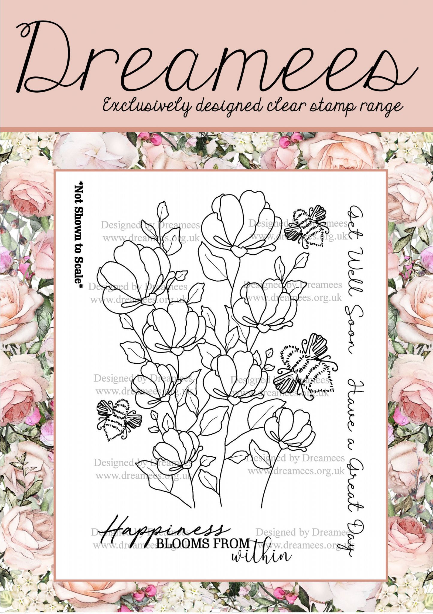Happiness Blooms A5 Stamp Set