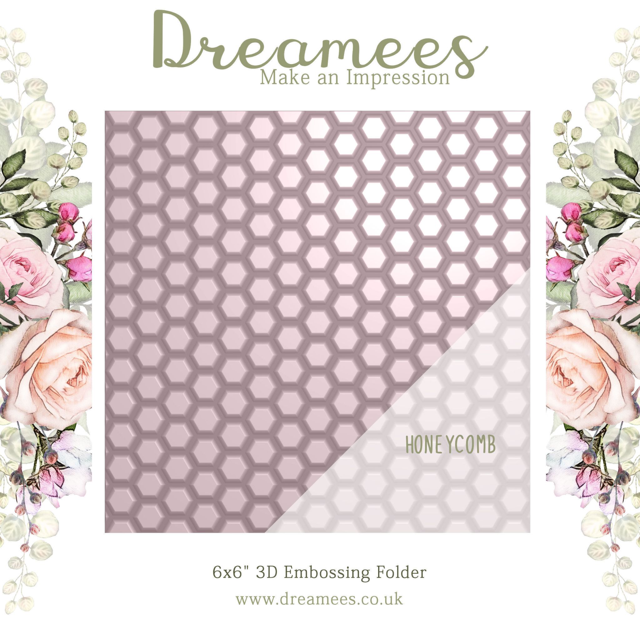 Make an Impression 3D 6x6 Embossing Folder Dreamees