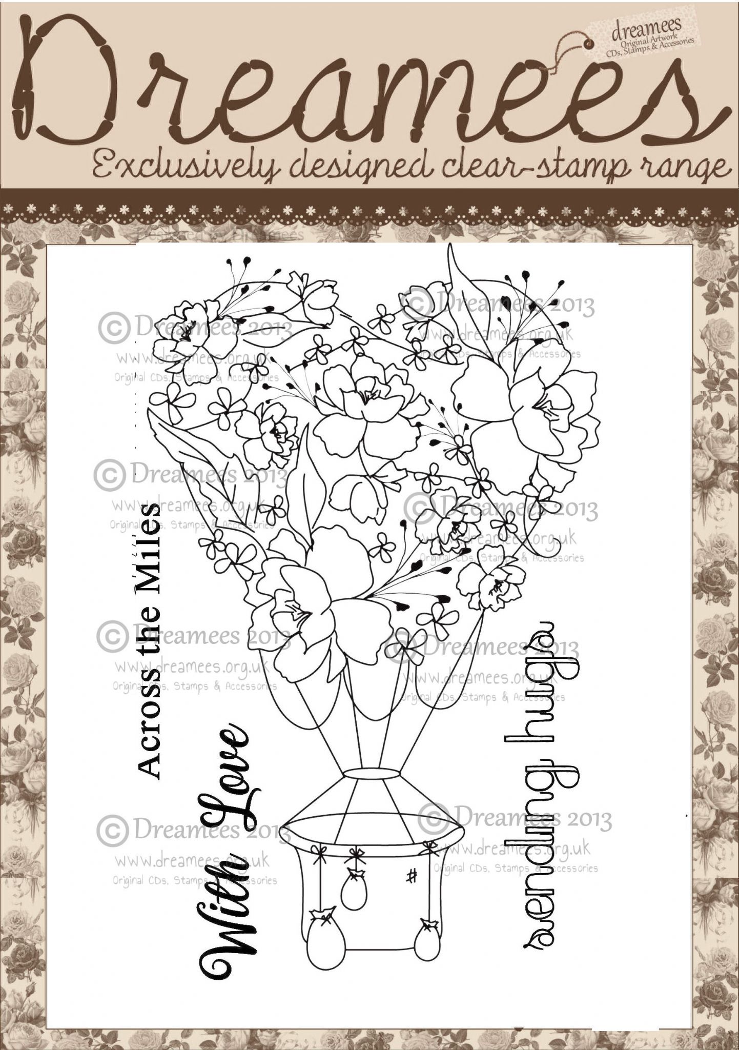 Ounces of Flowers Across the Miles Stamp Set