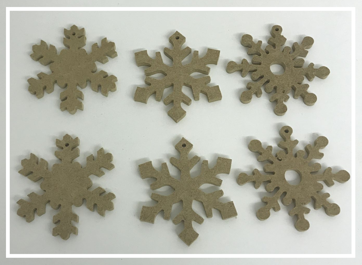 Snowflake Bunting - 6 Pieces