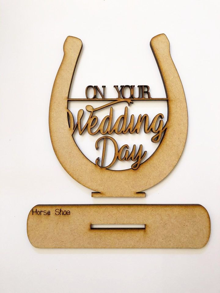Wedding Day Horseshoe (Text) Artboard