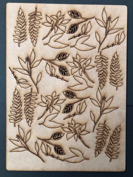 Leaves and Sprigs A4 Lasercut Embellishment Sheet