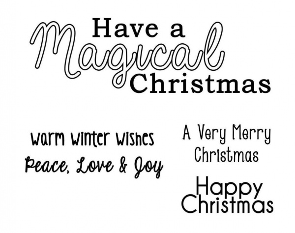 Magical Christmas Mini Sentiment Stamp Set