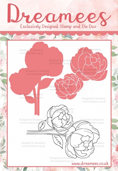 Peony Interchangeable Stamp and Die Set